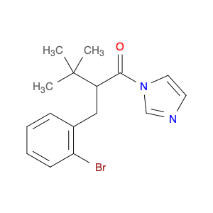 1H-Imidazole, 1-[2-[(2-bromophenyl)methyl]-3,3-dimethyl-1-oxobutyl]-