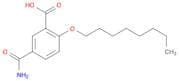 Benzoic acid, 5-(aminocarbonyl)-2-(octyloxy)-