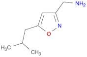 [5-(2-methylpropyl)-1,2-oxazol-3-yl]methanamine
