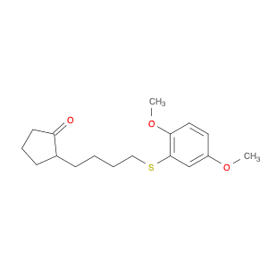 Cyclopentanone, 2-[4-[(2,5-dimethoxyphenyl)thio]butyl]-