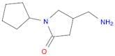4-(AMINOMETHYL)-1-CYCLOPENTYLPYRROLIDIN-2-ONE