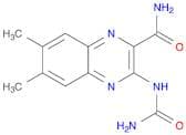 2-Quinoxalinecarboxamide, 3-[(aminocarbonyl)amino]-6,7-dimethyl-
