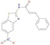 2-Propenamide, N-(5-nitro-2-benzothiazolyl)-3-phenyl-, (E)-