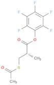Propanoic acid, 3-(acetylthio)-2-methyl-, pentafluorophenyl ester, (S)-
