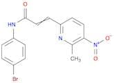 2-Propenamide, N-(4-bromophenyl)-3-(6-methyl-5-nitro-2-pyridinyl)-