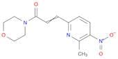 Morpholine, 4-[3-(6-methyl-5-nitro-2-pyridinyl)-1-oxo-2-propenyl]-