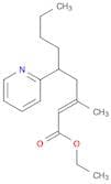 2-Nonenoic acid, 3-methyl-5-(2-pyridinyl)-, ethyl ester, (E)-