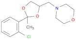 Morpholine, 4-[[2-(2-chlorophenyl)-2-methyl-1,3-dioxolan-4-yl]methyl]-