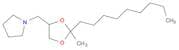 Pyrrolidine, 1-[(2-methyl-2-nonyl-1,3-dioxolan-4-yl)methyl]-