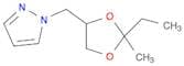 1H-Pyrazole, 1-[(2-ethyl-2-methyl-1,3-dioxolan-4-yl)methyl]-