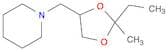 Piperidine, 1-[(2-ethyl-2-methyl-1,3-dioxolan-4-yl)methyl]-
