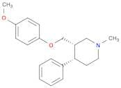 Piperidine, 3-[(4-methoxyphenoxy)methyl]-1-methyl-4-phenyl-, cis-