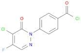 Benzoyl chloride, 4-(5-chloro-4-fluoro-6-oxo-1(6H)-pyridazinyl)-