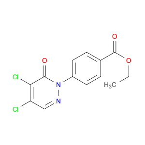 Benzoic acid, 4-(4,5-dichloro-6-oxo-1(6H)-pyridazinyl)-, ethyl ester
