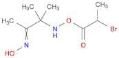 2-Butanone, 3-[(2-bromo-1-oxopropoxy)amino]-3-methyl-, 2-oxime