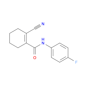 1-Cyclohexene-1-carboxamide, 2-cyano-N-(4-fluorophenyl)-