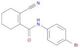 1-Cyclohexene-1-carboxamide, N-(4-bromophenyl)-2-cyano-