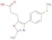 5-Oxazolepropanoic acid, 2-methyl-4-[4-(methylthio)phenyl]-
