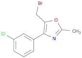 Oxazole, 5-(bromomethyl)-4-(3-chlorophenyl)-2-methyl-