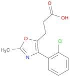 5-Oxazolepropanoic acid, 4-(2-chlorophenyl)-2-methyl-