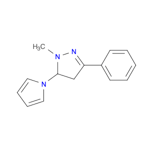 1H-Pyrazole, 4,5-dihydro-1-methyl-3-phenyl-5-(1H-pyrrolyl)-