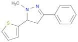 1H-Pyrazole, 4,5-dihydro-1-methyl-3-phenyl-5-(thienyl)-