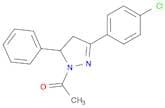 1H-Pyrazole, 1-acetyl-3-(4-chlorophenyl)-4,5-dihydro-5-phenyl-
