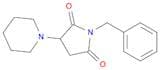 2,5-Pyrrolidinedione, 1-(phenylmethyl)-3-(1-piperidinyl)-