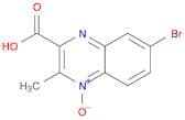 2-Quinoxalinecarboxylic acid, 7-bromo-3-methyl-, 4-oxide