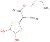 Acetic acid, cyano(4,5-dihydroxy-1,3-dithiolan-2-ylidene)-, butyl ester