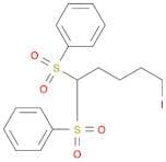 Benzene, 1,1'-[(5-iodopentylidene)bis(sulfonyl)]bis-