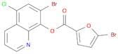 2-Furancarboxylic acid, 5-bromo-, 7-bromo-5-chloro-8-quinolinyl ester