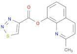 1,2,3-Thiadiazole-4-carboxylic acid, 2-methyl-8-quinolinyl ester