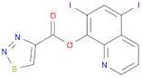1,2,3-Thiadiazole-4-carboxylic acid, 5,7-diiodo-8-quinolinyl ester