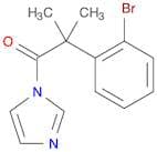 1H-Imidazole, 1-[2-(2-bromophenyl)-2-methyl-1-oxopropyl]-