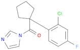 1H-Imidazole, 1-[[1-(2-chloro-4-fluorophenyl)cyclopentyl]carbonyl]-