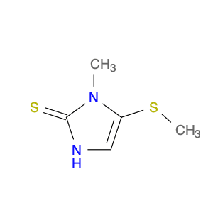 2H-Imidazole-2-thione, 1,3-dihydro-1-methyl-5-(methylthio)-