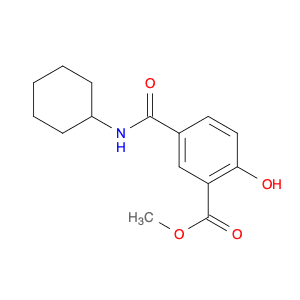 Benzoic acid, 5-[(cyclohexylamino)carbonyl]-2-hydroxy-, methyl ester