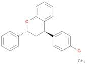 2H-1-Benzopyran, 3,4-dihydro-4-(4-methoxyphenyl)-2-phenyl-, trans-