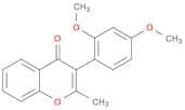 4H-1-Benzopyran-4-one, 3-(2,4-dimethoxyphenyl)-2-methyl-