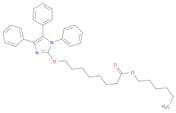 Octanoic acid, 8-[(1,4,5-triphenyl-1H-imidazol-2-yl)oxy]-, hexyl ester