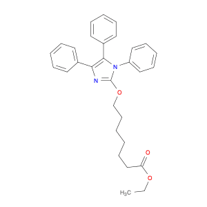 Heptanoic acid, 7-[(1,4,5-triphenyl-1H-imidazol-2-yl)oxy]-, ethyl ester