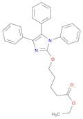 Pentanoic acid, 5-[(1,4,5-triphenyl-1H-imidazol-2-yl)oxy]-, ethyl ester