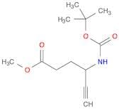 5-Hexynoic acid, 4-[[(1,1-dimethylethoxy)carbonyl]amino]-, methyl ester