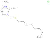 1H-Imidazolium, 1,2-dimethyl-3-[(octylthio)methyl]-, chloride
