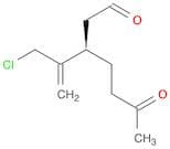 Heptanal, 3-[1-(chloromethyl)ethenyl]-6-oxo-, (R)-