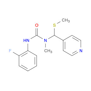Urea, N'-(2-fluorophenyl)-N-methyl-N-[(methylthio)-4-pyridinylmethyl]-