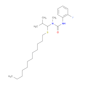 Urea, N-[1-(dodecylthio)-2-methylpropyl]-N'-(2-fluorophenyl)-N-methyl-