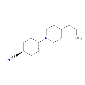 Cyclohexanecarbonitrile, 4-(4-propyl-1-piperidinyl)-, trans-