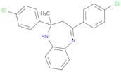 1H-1,5-Benzodiazepine, 2,4-bis(4-chlorophenyl)-2,3-dihydro-2-methyl-